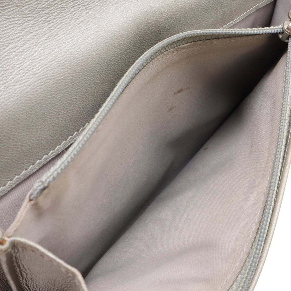 CHANEL Authentic Black Leather Logo Wallet - Picture 7 of 10